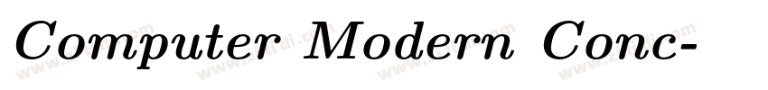 Computer Modern Conc字体转换